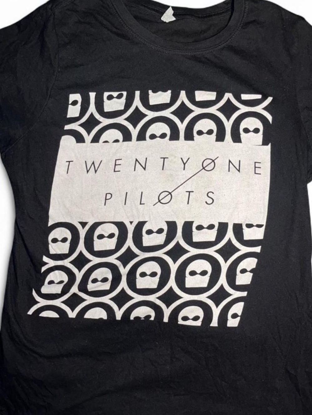 Twenty One Pilots Shirt Ski Mask Balaclava Pattern Blurryface Era Girls XL